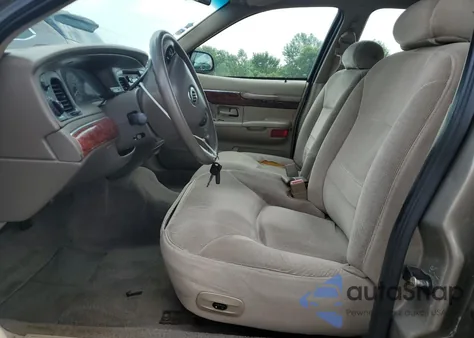 2001 Mercury Grand Marquis Gs z USA, uszkodzony, nr VIN 2MEFM74W71X699165